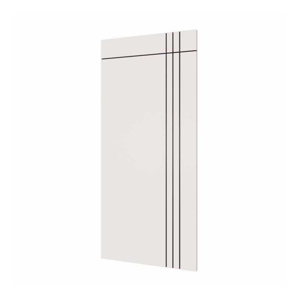 ประตูภายนอก UPVC ไม่เจาะลูกบิด PARAZZO PUN08 80x200 ซม. สีขาว