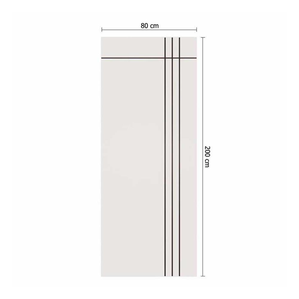 ประตูภายนอก UPVC ไม่เจาะลูกบิด PARAZZO PUN08 80x200 ซม. สีขาว