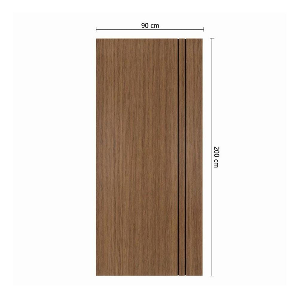ประตูภายใน UPVC ไม่เจาะลูกบิด PARAZZO PUN02 90x200 ซม. สีช็อกโกแลต