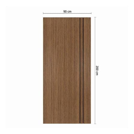 ประตูภายใน UPVC ไม่เจาะลูกบิด PARAZZO PUN02 90x200 ซม. สีช็อกโกแลต_3