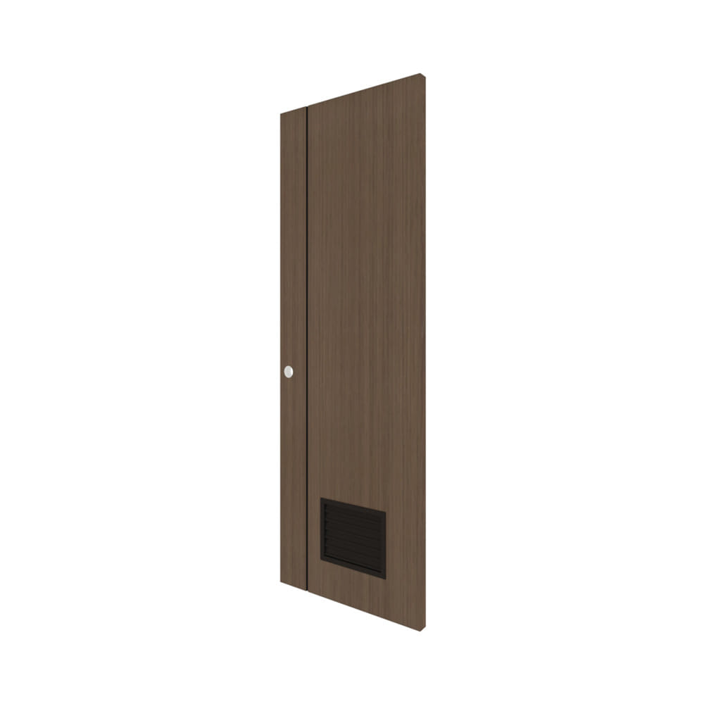 ประตูห้องน้ำ UPVC เจาะรูลูกบิด PARAZZO PL-01 70x200 ซม. สีช็อคโกแลต