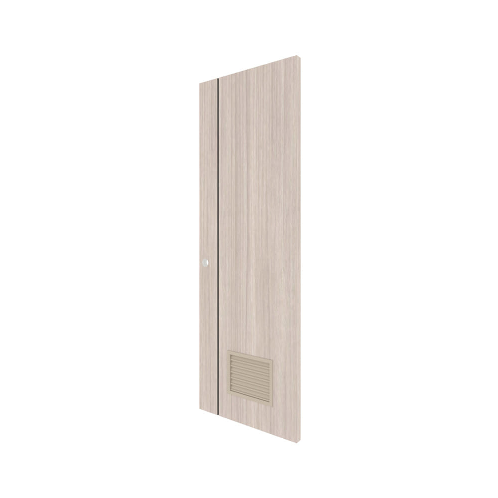 ประตูห้องน้ำ UPVC เจาะรูลูกบิด PARAZZO PL-01 70x200 ซม. สีลาเต้