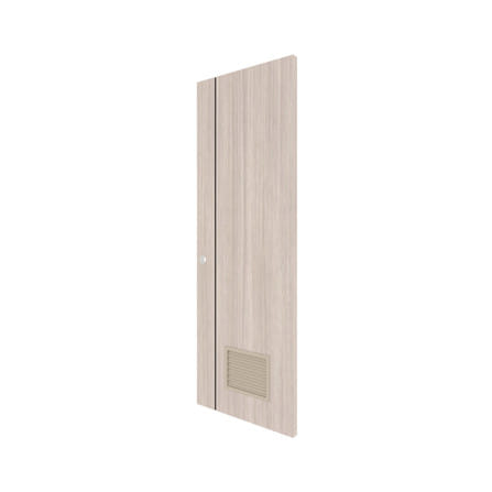 ประตูห้องน้ำ UPVC เจาะรูลูกบิด PARAZZO PL-01 70x200 ซม. สีลาเต้_1