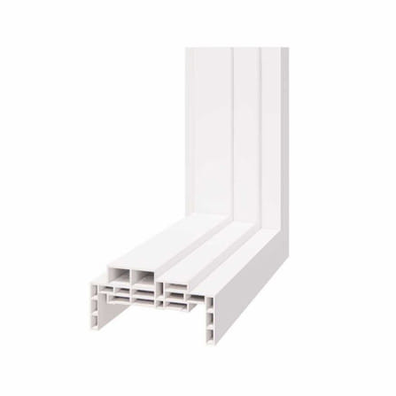 วงกบประตู พร้อมซับวงกบ UPVC PARAZZO 90x200 ซม. สีขาว_3