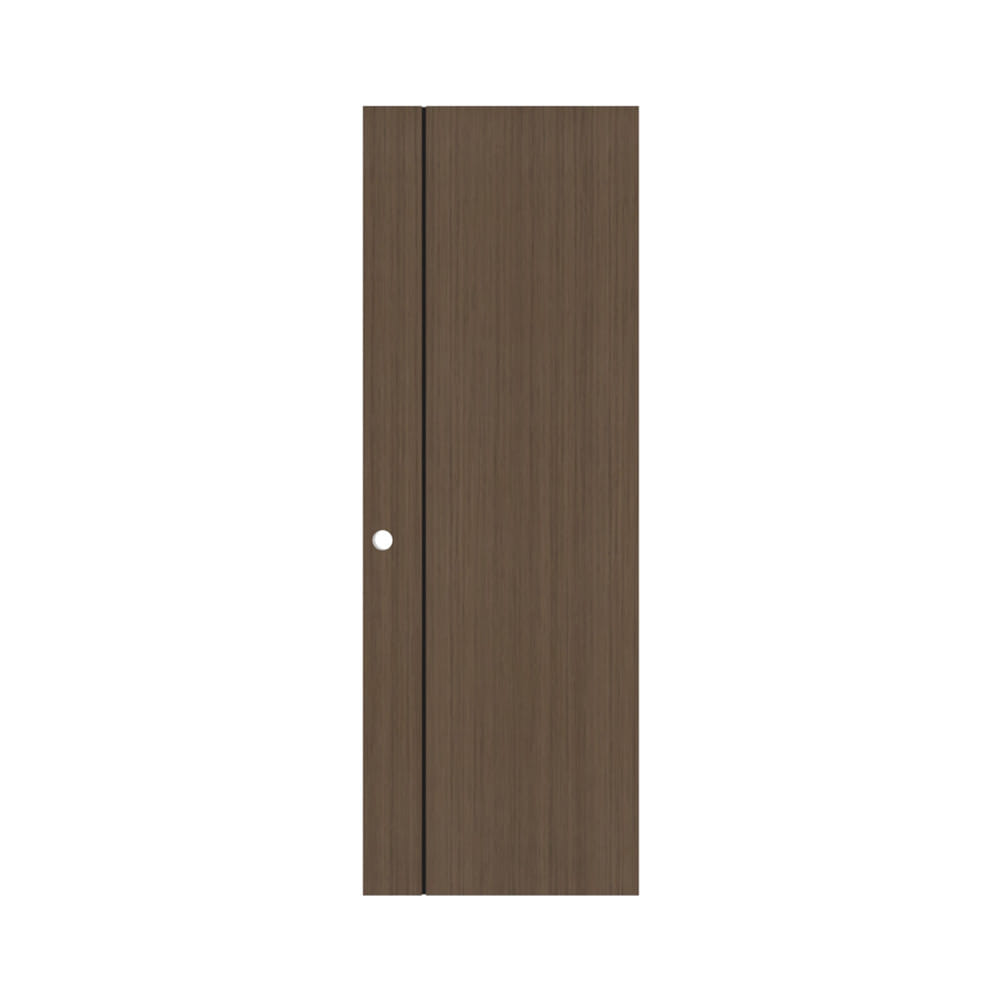 ประตูห้องน้ำ UPVC เจาะลูกบิด PARAZZO PN-01 70x200 ซม. สีช็อคโกแลต