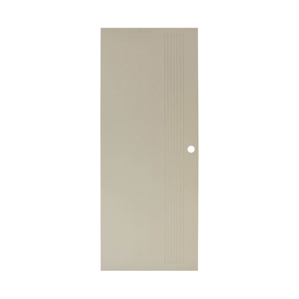 ประตูภายนอก UPVC เจาะลูกบิด MODERNWOOD MWR009 80x200 ซม. สีแชมเปญ
