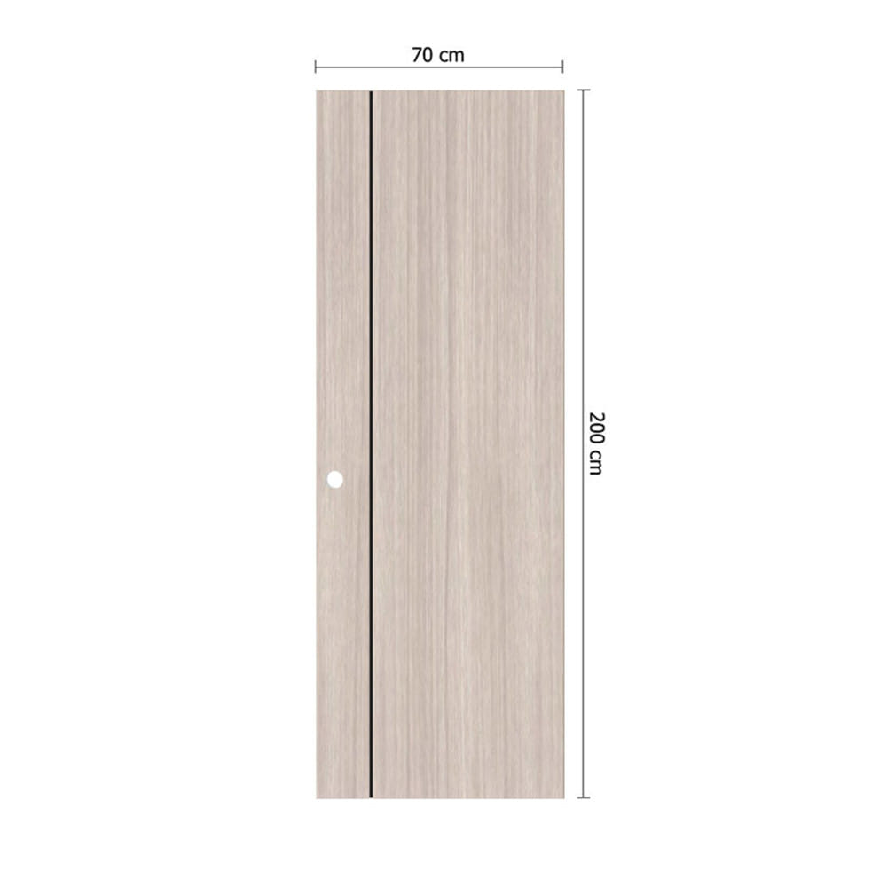 ประตูห้องน้ำ UPVC เจาะลูกบิด PARAZZO PN-01 70x200 ซม. สีลาเต้