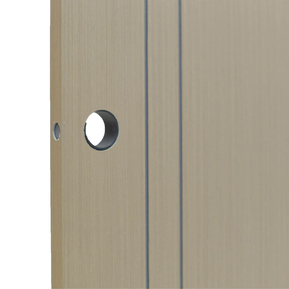 ประตูภายใน UPVC MODERNWOOD MW01 80x200 ซม. สีแอชโอ๊ค  เจาะลูกบิด