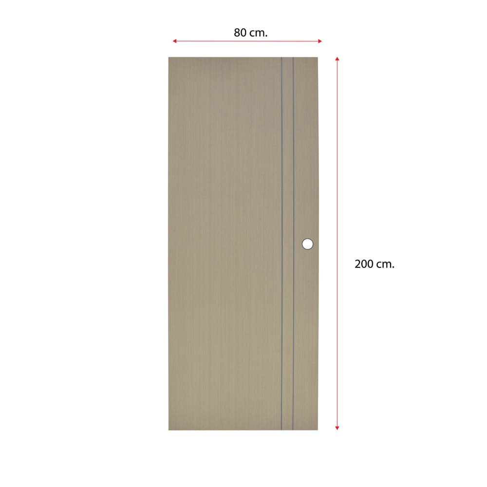 ประตูภายใน UPVC MODERNWOOD MW01 80x200 ซม. สีแอชโอ๊ค  เจาะลูกบิด