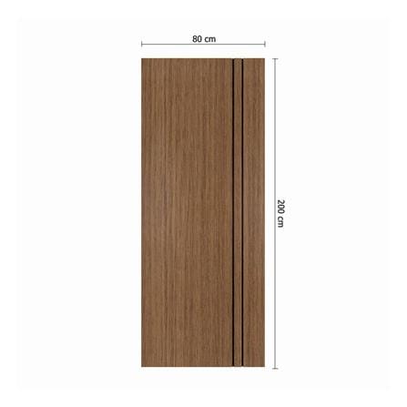 ประตูภายใน UPVC ไม่เจาะลูกบิด PARAZZO PUN02 80x200 ซม. สีช็อกโกแลต_3