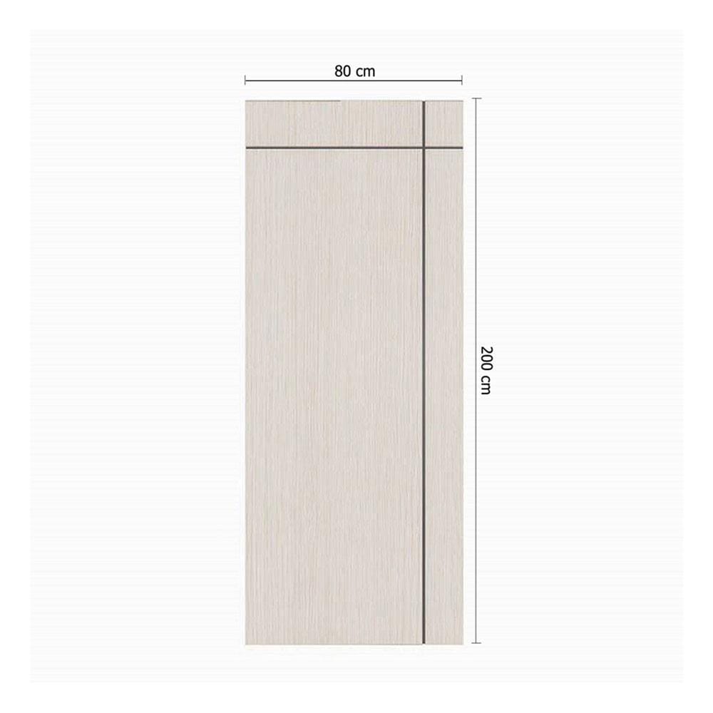 ประตูภายใน UPVC ไม่เจาะลูกบิด PARAZZO PUN06 80x200 ซม. สีสักเทา