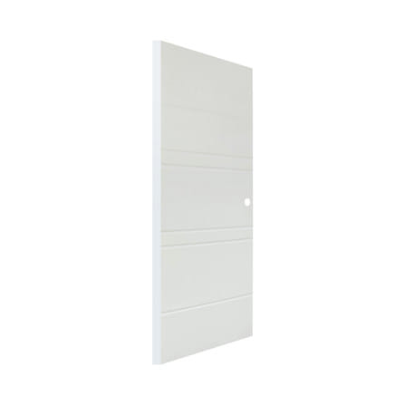 ประตูภายนอก UPVC เจาะลูกบิด MODERNWOOD MWR010 80x200 ซม. สีขาว_1