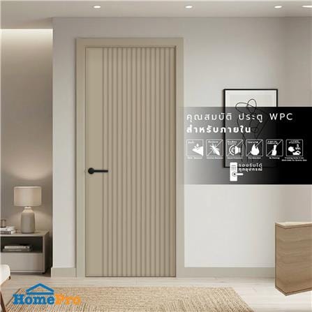 ประตูภายใน WPC AZLE MD9 80x200 ซม. สี Pearl White_3