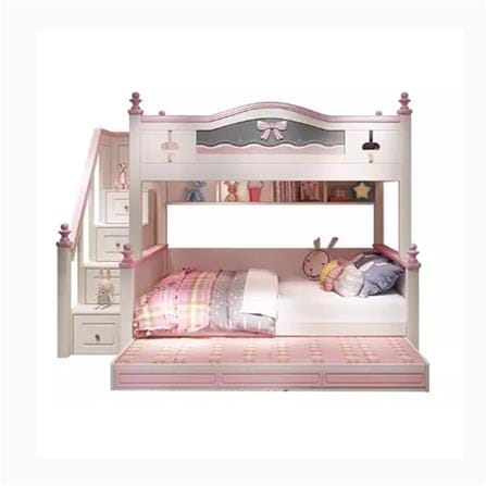 เตียง 2 ชั้น 4 ฟุต DREAM CAR KID DREAMY BOW สีชมพู_0