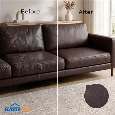 สติ๊กเกอร์ หนังเทียม HOME LIVING STYLE 0.45x1.20 ม. สีน้ำตาล_3