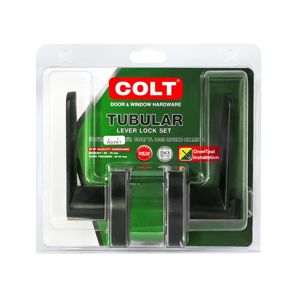 มือจับก้านโยก ห้องน้ำ COLT FAC02CNTL1649BKMB01 สีดำ