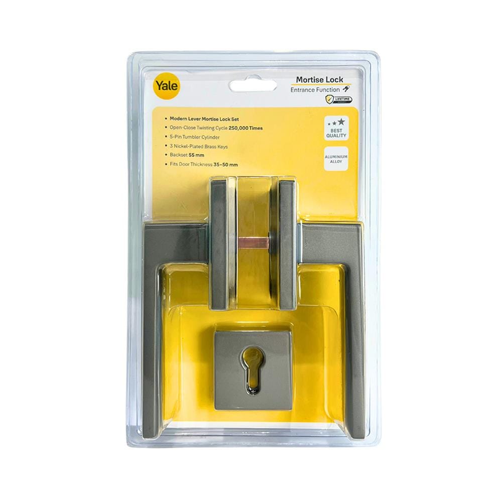 มือจับก้านโยกห้องทั่วไป YALE YML-YK-AL004GG สีเทา
