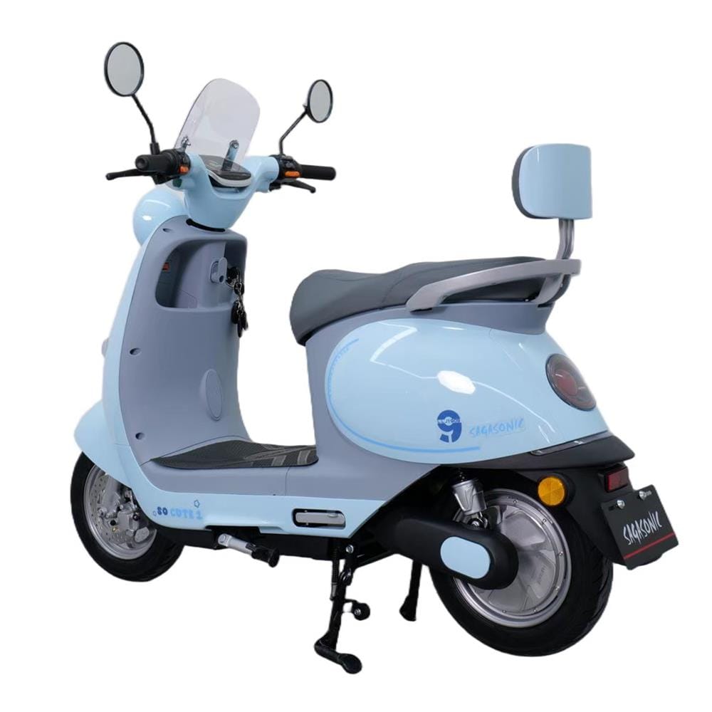 สกู๊ตเตอร์ไฟฟ้า SAGASONIC SA-SOCUTE สีฟ้า