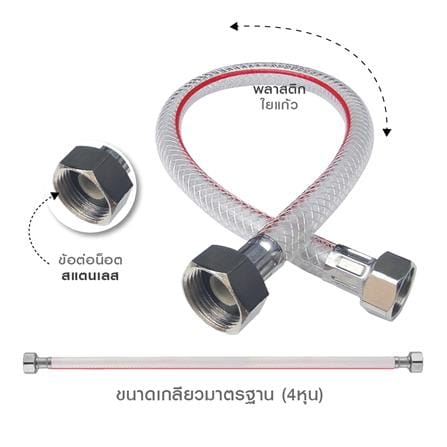 สายน้ำดีใยแก้ว ELEGANCE EG-0083 18 นิ้ว_4
