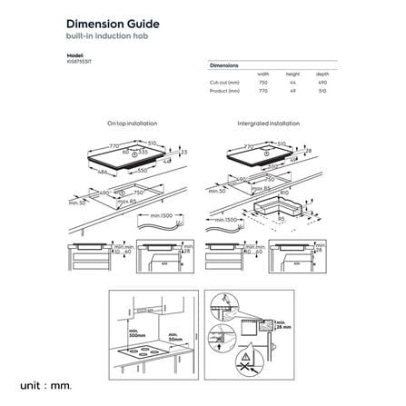 เตาฝังอินดักชั่น ELECTROLUX KIS87553IT 77 ซม._10