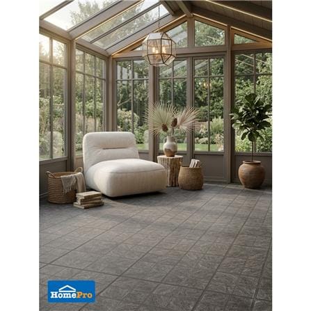 กระเบื้องพื้นพอร์ซเลน 40x40 ซม. TARA อาร์เทล เทาเข้ม A 0.96 ตร.ม._5
