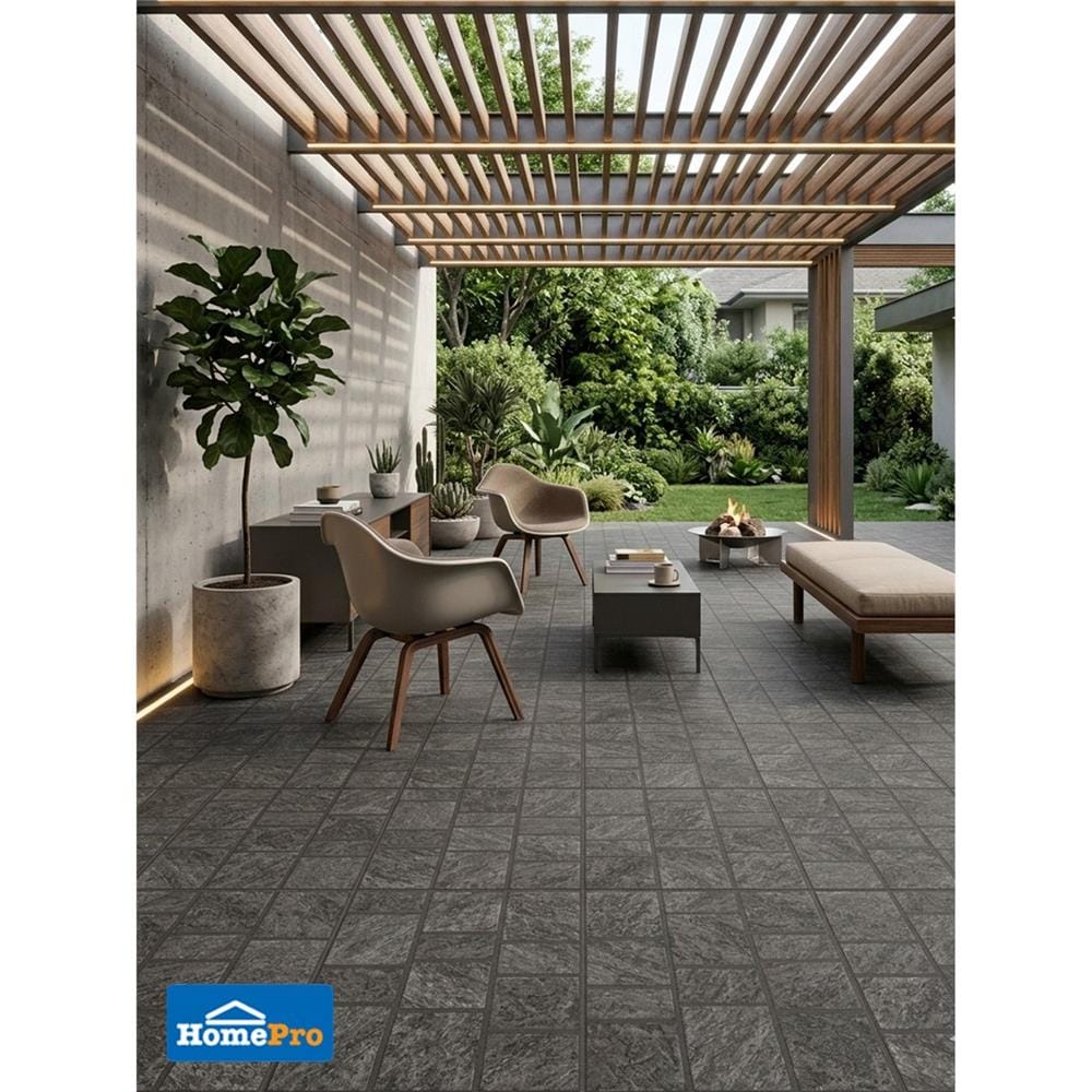 กระเบื้องพื้นพอร์ซเลน 40x40 ซม. TARA อันเนซี่ เทาเข้ม A 0.96 ตร.ม.