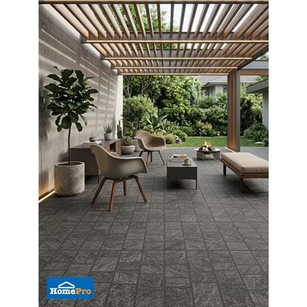 กระเบื้องพื้นพอร์ซเลน 40x40 ซม. TARA อันเนซี่ เทาเข้ม A 0.96 ตร.ม._5