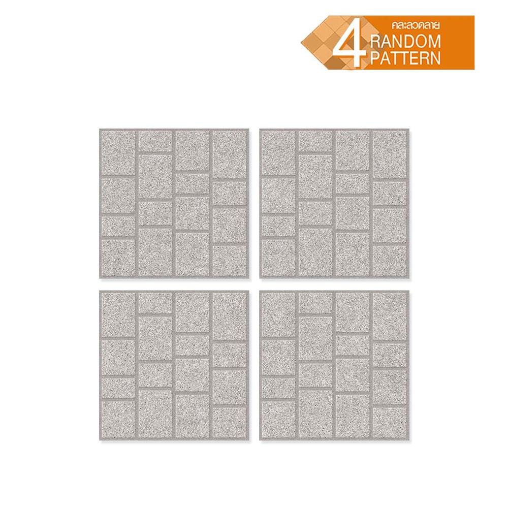 กระเบื้องพื้นพอร์ซเลน 40x40 ซม. TARA เคนเน็ต เทาอ่อน A 0.96 ตร.ม.