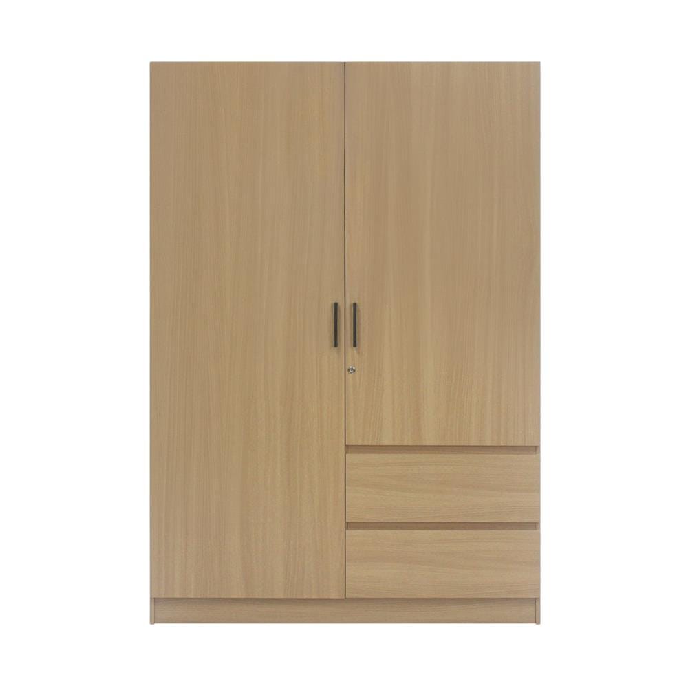 ตู้เสื้อผ้า 2 บานเปิด FURDINI GOOD 120 ซม. สี NT OAK