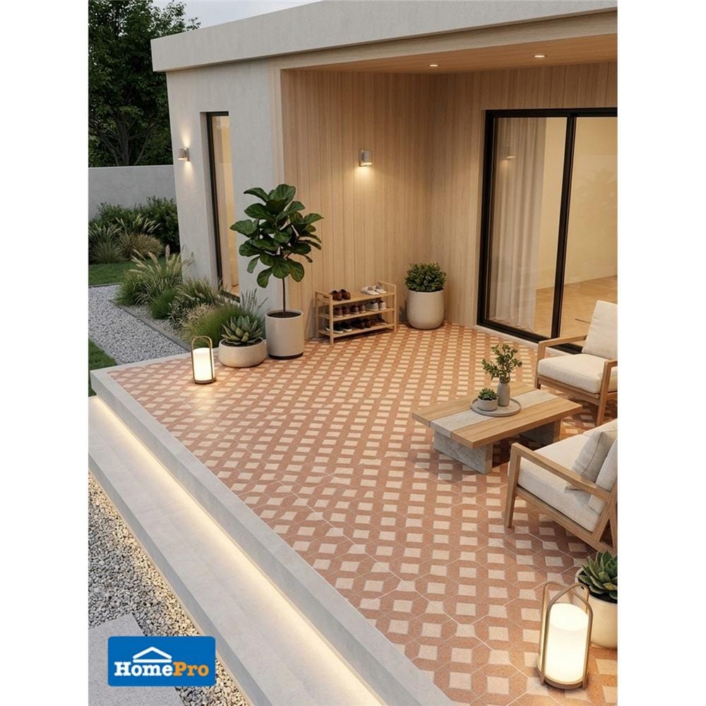 กระเบื้องพื้น 16x16 นิ้ว ภูผา เพชรโกศล น้ำตาล A 0.96 ตร.ม.