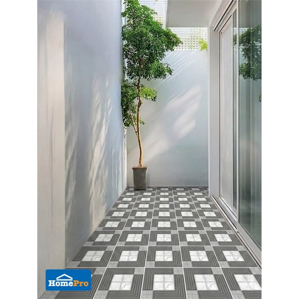 กระเบื้องพื้น 12x12 นิ้ว ภูผา ปิ่นเพชร ดำ A 1 ตร.ม.