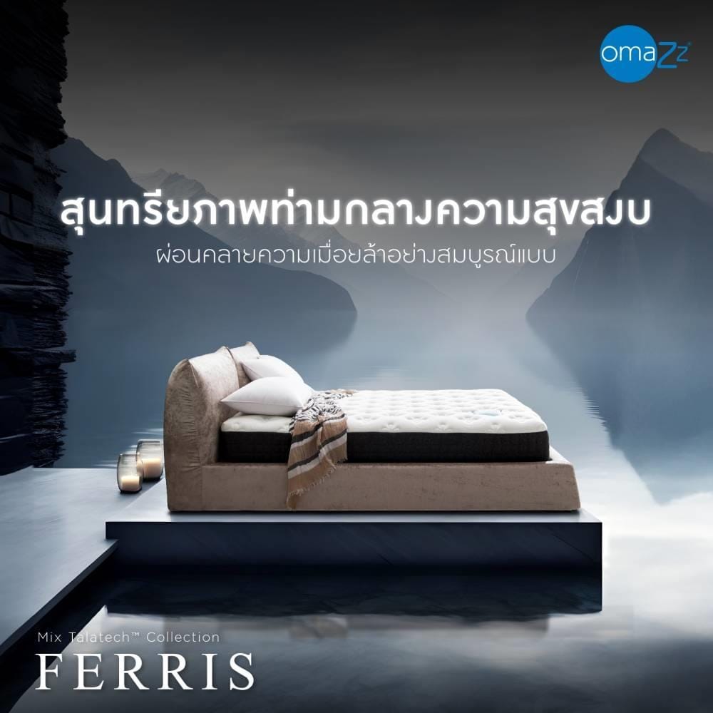 ที่นอน 3.5 ฟุต OMAZZ FERRIS (พร้อมชุดเครื่องนอน 6 ชิ้น)