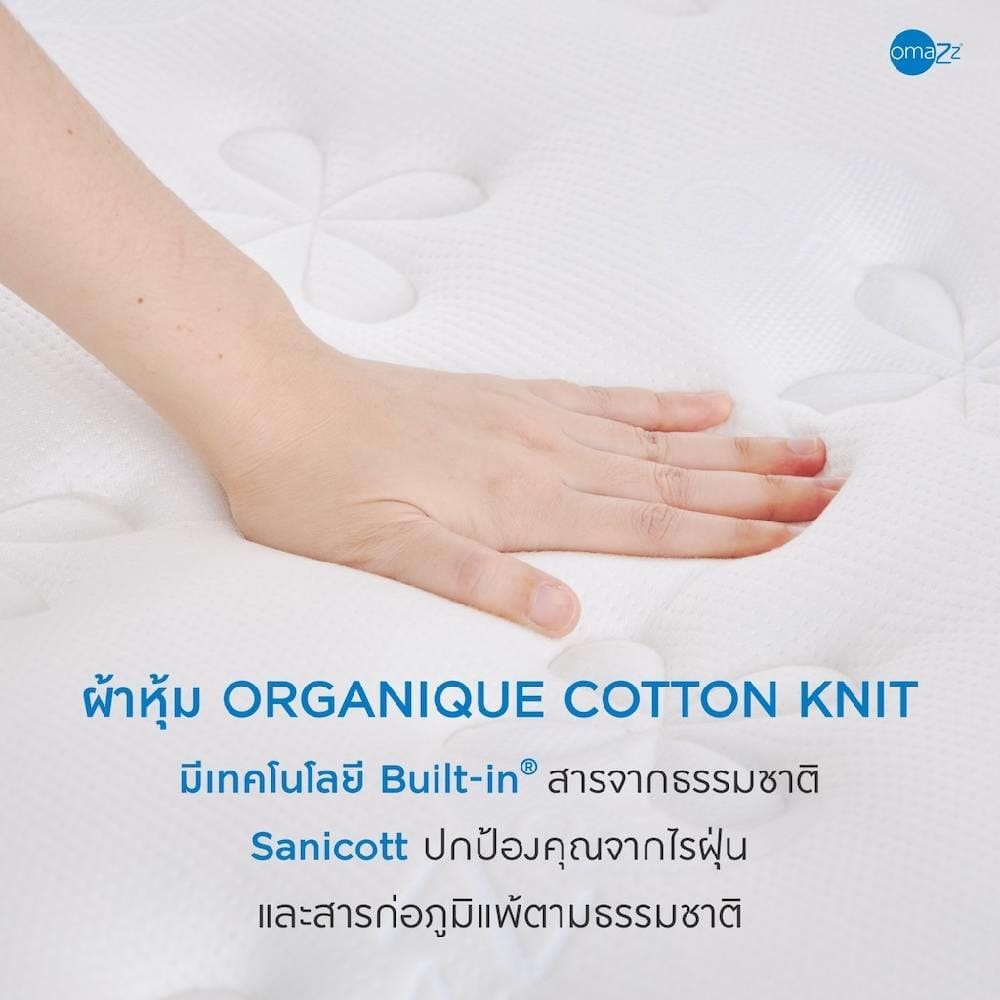 ที่นอน 3.5 ฟุต OMAZZ FERRIS (พร้อมชุดเครื่องนอน 6 ชิ้น)