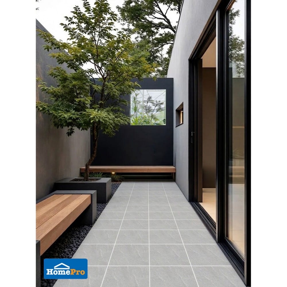 กระเบื้องพื้น 12x12 นิ้ว ภูผา ภูหินผา เทา A 1 ตร.ม.