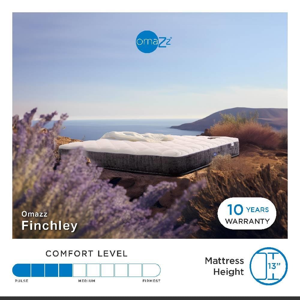 ที่นอน 3.5 ฟุต OMAZZ FINCHLEY (พร้อมชุดเครื่องนอน 6 ชิ้น)