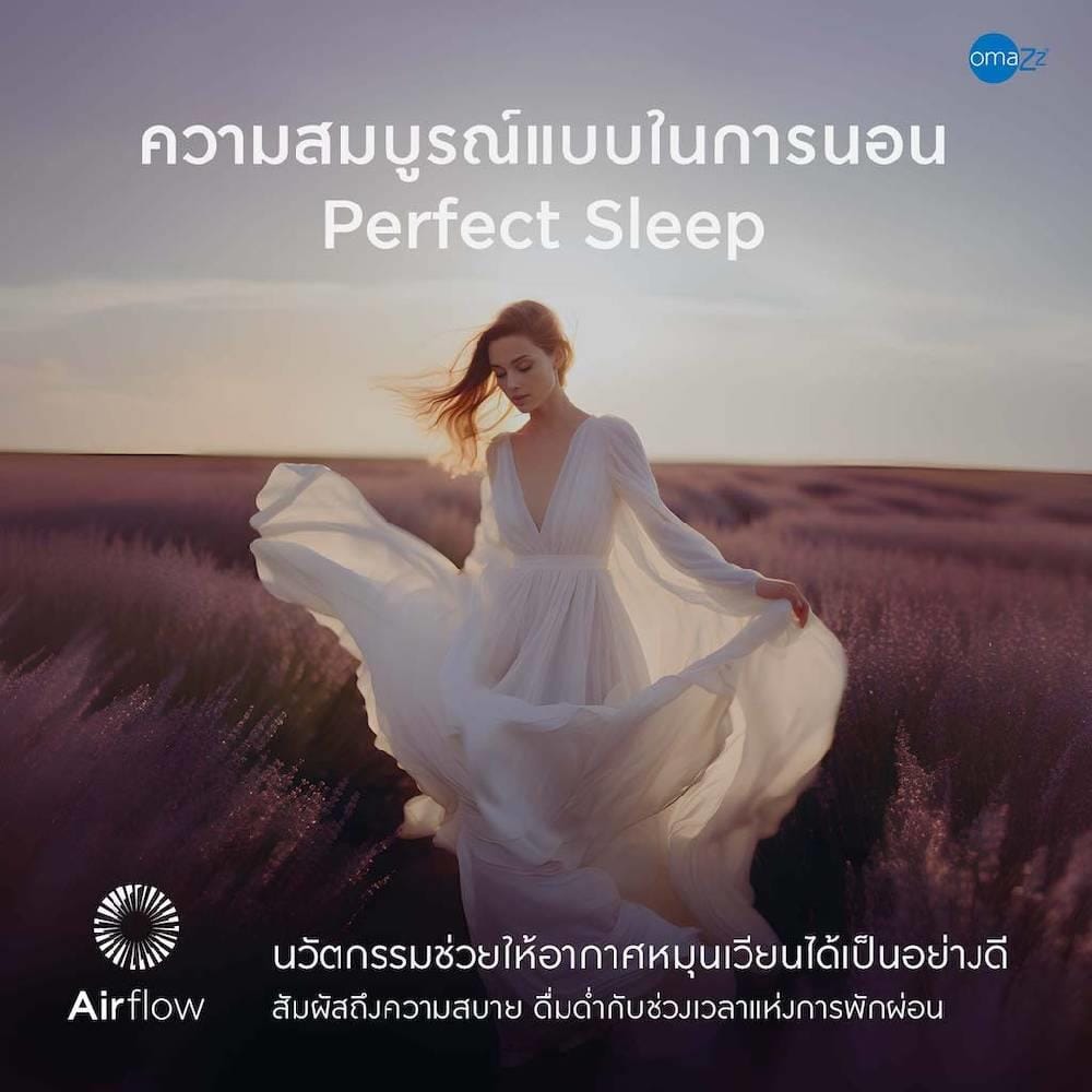 ที่นอน 3.5 ฟุต OMAZZ FINCHLEY (พร้อมชุดเครื่องนอน 6 ชิ้น)