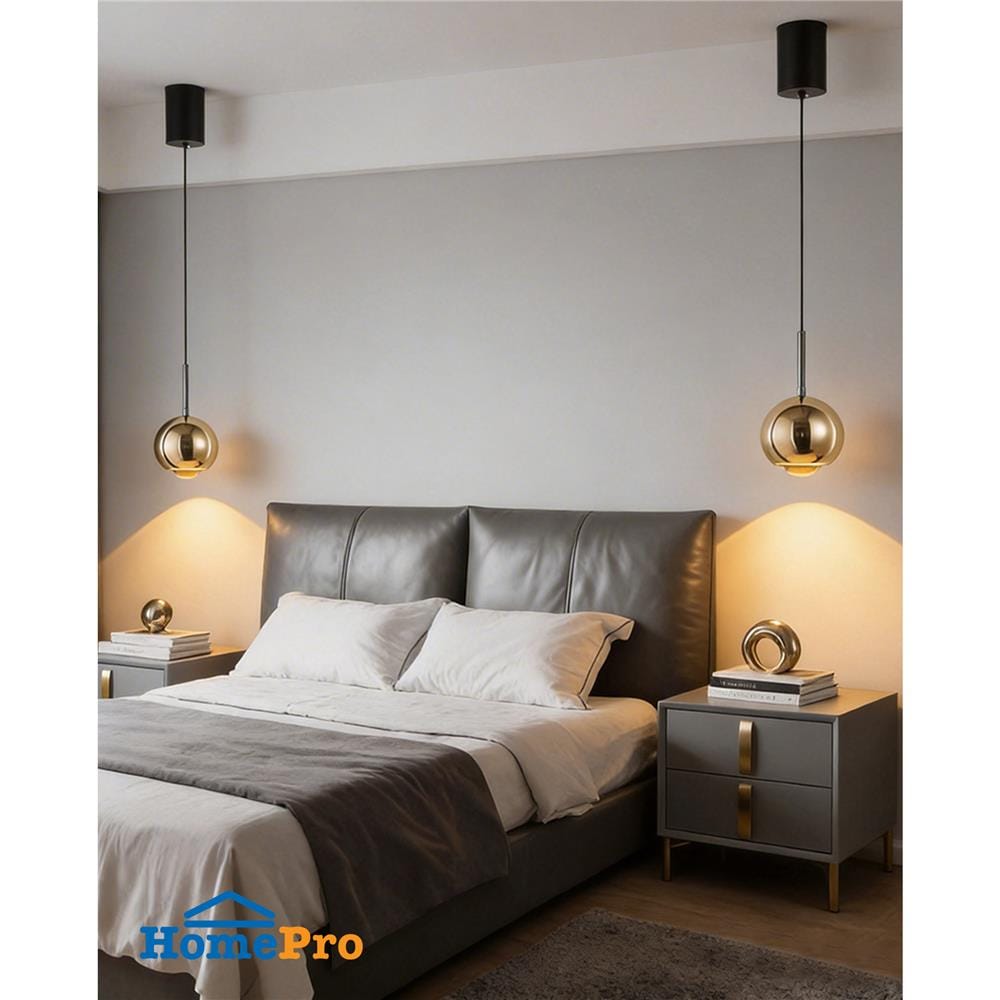 ไฟช่อ LED CARINI KM1606-100mmG 7 วัตต์ COOL WHITE สีทอง/ดำ 1 หัว