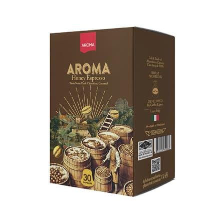 แคปซูลเครื่องชงกาแฟ AROMA ฮันนี่เอสเพรสโซ 5.5 ก. (30 แคปซูล)_1