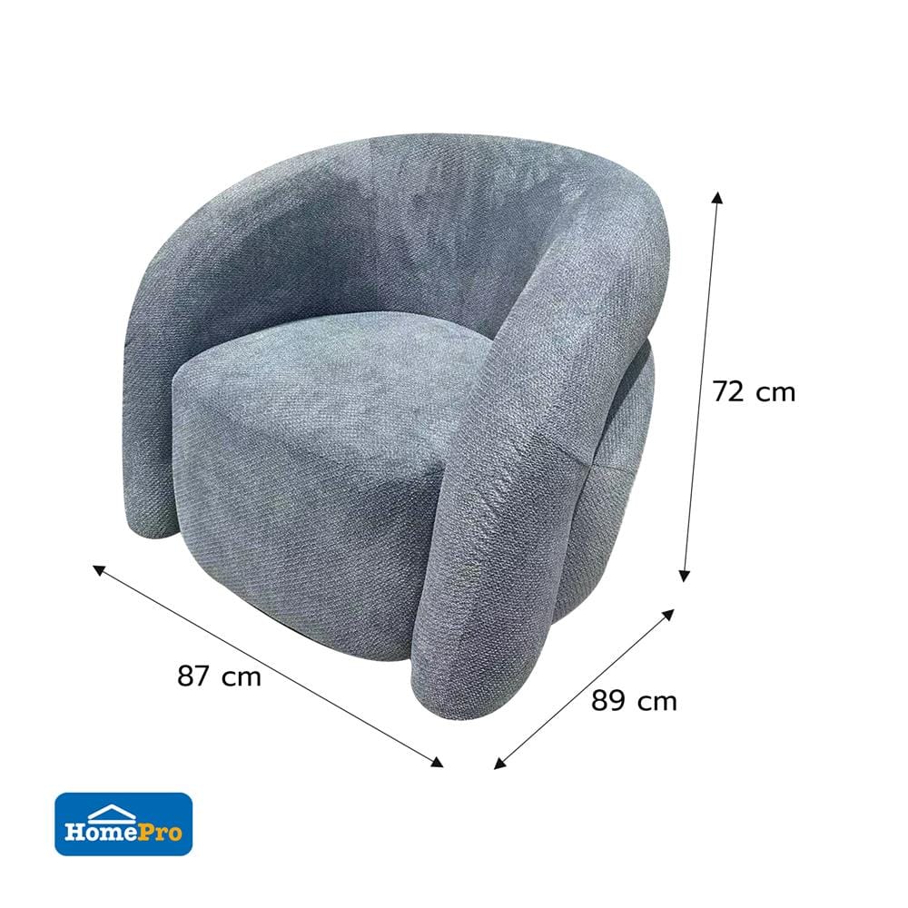 ARMCHAIR FURDINI MELLO สีฟ้า