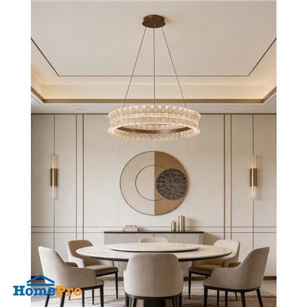 ไฟช่อ LED CARINI KM1685-600mm 42 วัตต์ DAYLIGHT/COOL WHITE/WARM WHITE สีทอง/ขาว 1 หัว_2