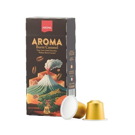 แคปซูลเครื่องชงกาแฟ AROMA เบิร์นคาราเมล 5.5 ก. (10 แคปซูล)_0