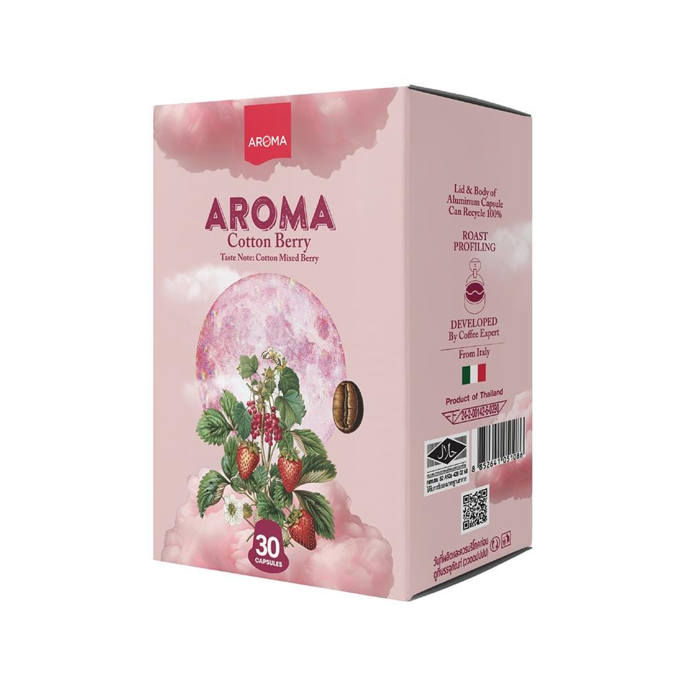 แคปซูลเครื่องชงกาแฟ AROMA คอตตอนมิกซ์เบอร์รี 5.5 ก. (30 แคปซูล)