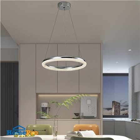 ไฟช่อ LED CARINI KM1858-650 36 วัตต์ DAYLIGHT/COOL WHITE/WARM WHITE สีใส/เงิน 1 หัว_4