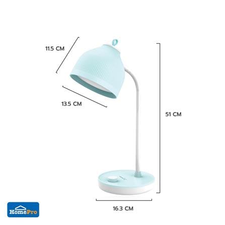 ไฟอ่านหนังสือ LED CARINI YG-T126 2.7 วัตต์ WARM WHITE สีฟ้า/ขาว_2