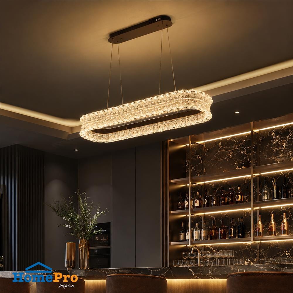 ไฟช่อ LED CARINI KM1685-L900mm 48 วัตต์ DAYLIGHT/COOL WHITE/WARM WHITE สีทอง/ขาว 1 หัว
