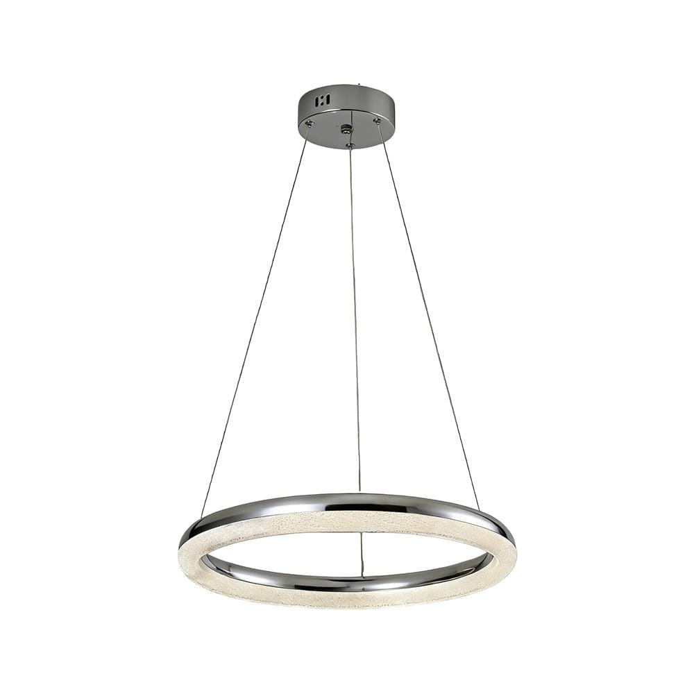ไฟช่อ LED CARINI KM1858-450 24 วัตต์ DAYLIGHT/COOL WHITE/WARM WHITE สีใส/เงิน 1 หัว_1