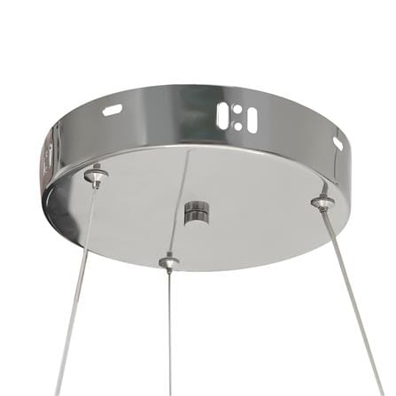 ไฟช่อ LED CARINI KM1858-450 24 วัตต์ DAYLIGHT/COOL WHITE/WARM WHITE สีใส/เงิน 1 หัว_3
