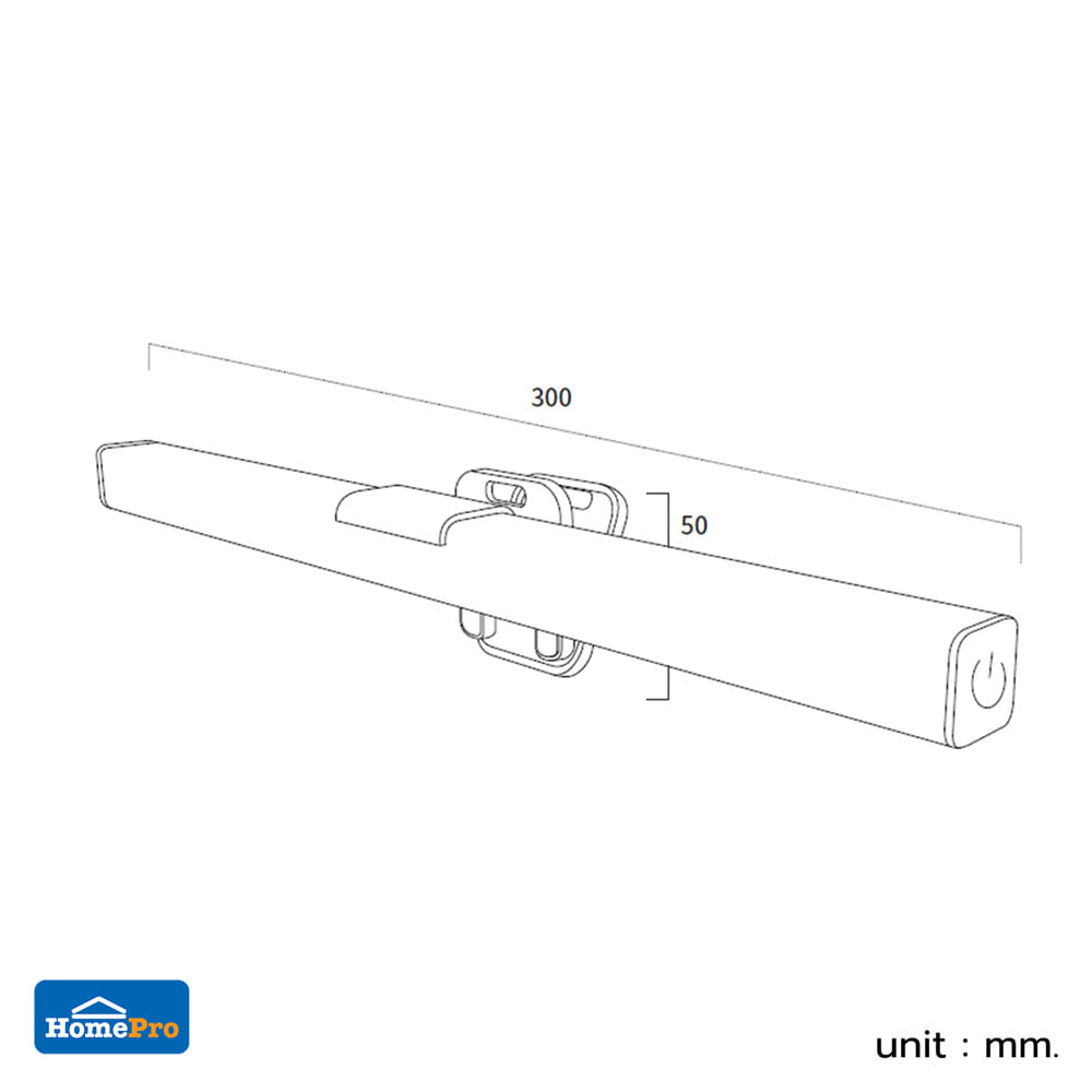ไฟอ่านหนังสือ LED CARINI PHX002A 5 วัตต์ สีดำ