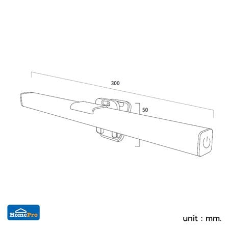 ไฟอ่านหนังสือ LED CARINI PHX002A 5 วัตต์ สีดำ_5