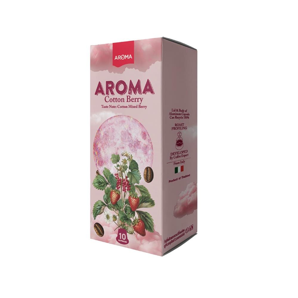 แคปซูลเครื่องชงกาแฟ AROMA คอตตอนมิกซ์เบอร์รี 5.5 ก. (10 แคปซูล)